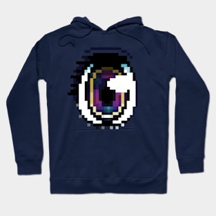 FADED PIXEL ANIME EYE Hoodie